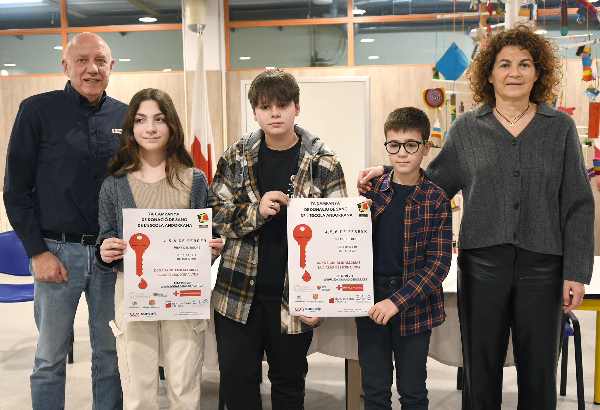 Presentació de la campanya de donació de sang de l'Escola Andorrana