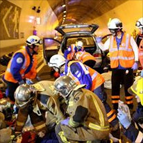 Simulacre túnel dels dos Valires