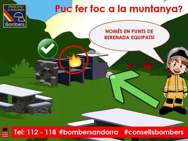Puc fer foc a la muntanya?