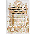Portada IV Universitat d'Estiu - Andorra 1985 Fenòmens de desigualtats