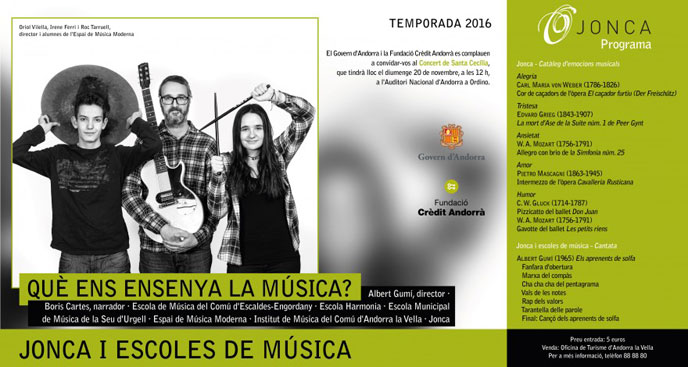 Cartell 23a Temporada de l’ONCA – 2016