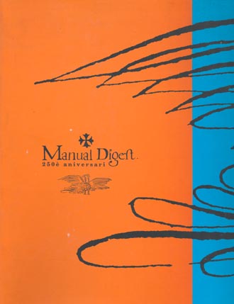 Portada catàleg Manual Digest. 250è aniversari 