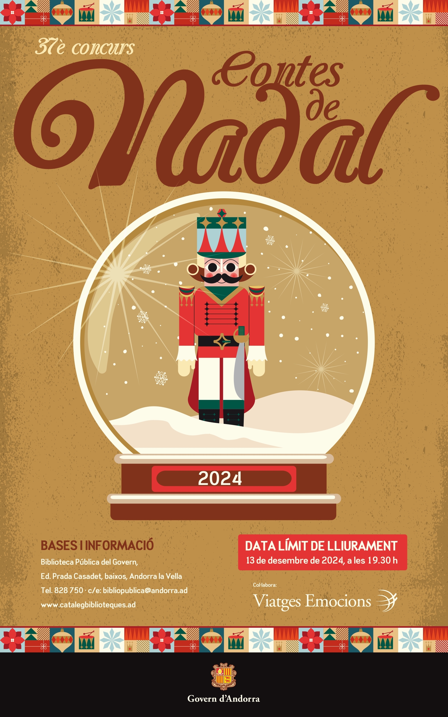 S’obre el termini per presentar-se al 37è Concurs de Contes de Nadal de la Biblioteca Pública del Govern