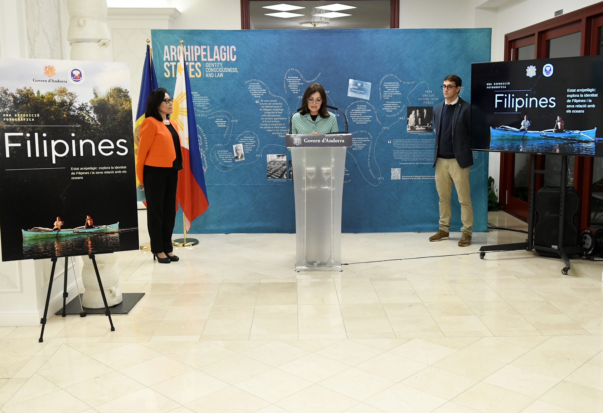 La seu del Ministeri de Cultura acull l’exposició ‘L’Estat arxipelàgic, explorant la identitat de les Filipines i la seva relació amb els oceans’