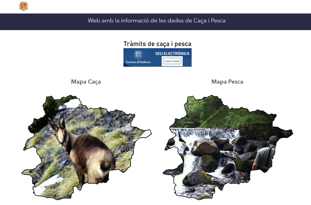 Medi Ambient amplia i millora el portal web amb informació centralitzada i àgil sobre les zones de caça i pesca