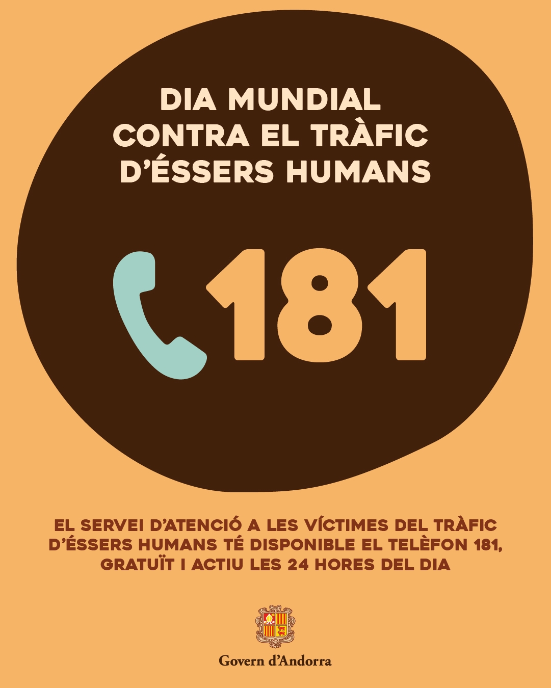 El Govern se suma un any més al Dia mundial contra el tràfic d’éssers humans
