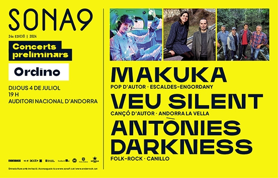 Makuka, Veu Silent i Antònies Darkness són els artistes andorrans que participaran en la fase preliminar del Sona9