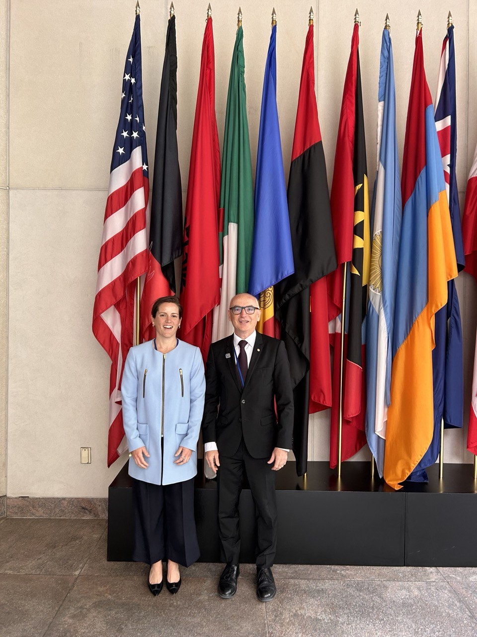 Ramon Lladós i Noëlia Souque participen en la reunió de primavera del Fons Monetari Internacional a Washington