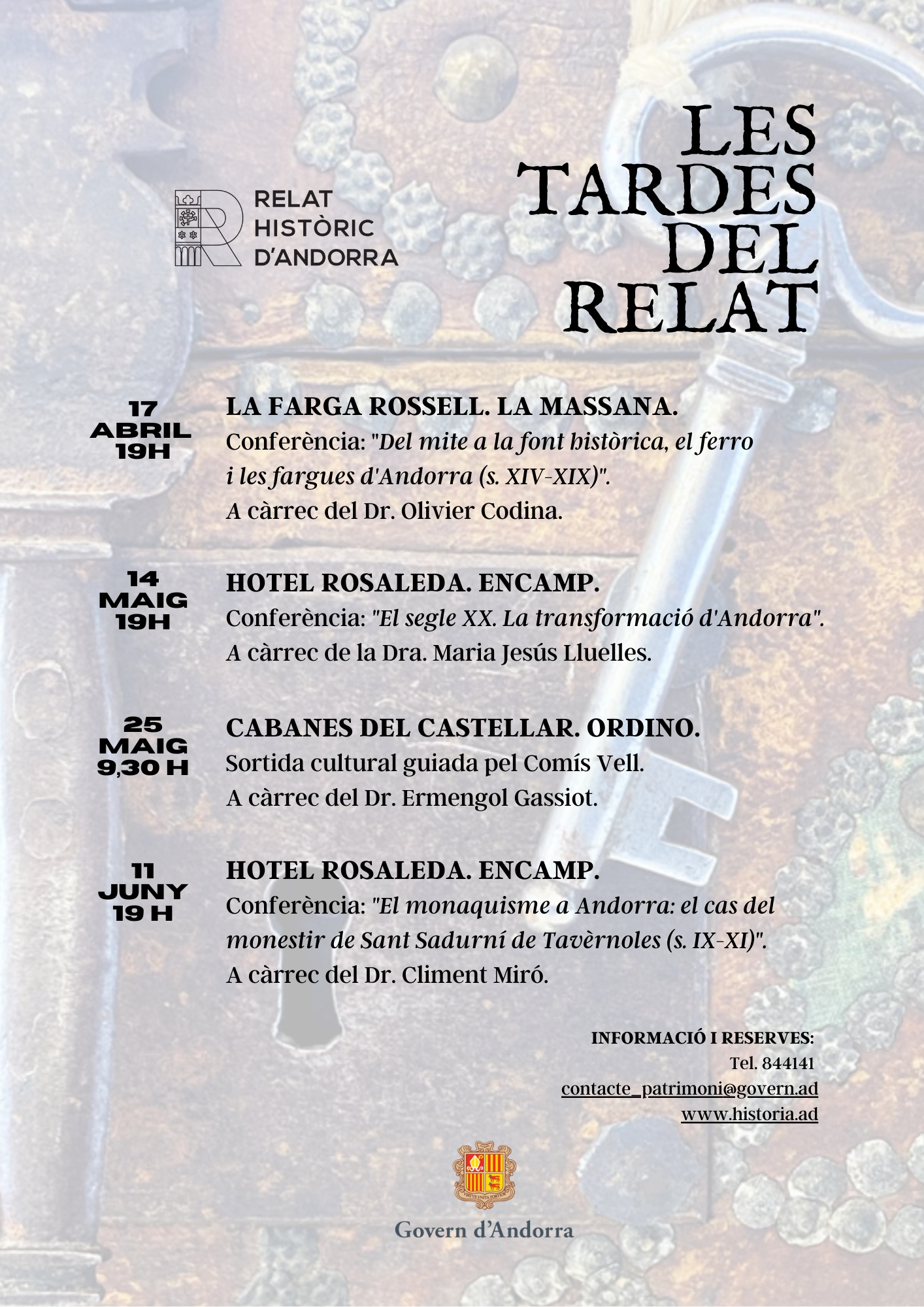 Nou cicle de conferències sobre el relat històric d’Andorra