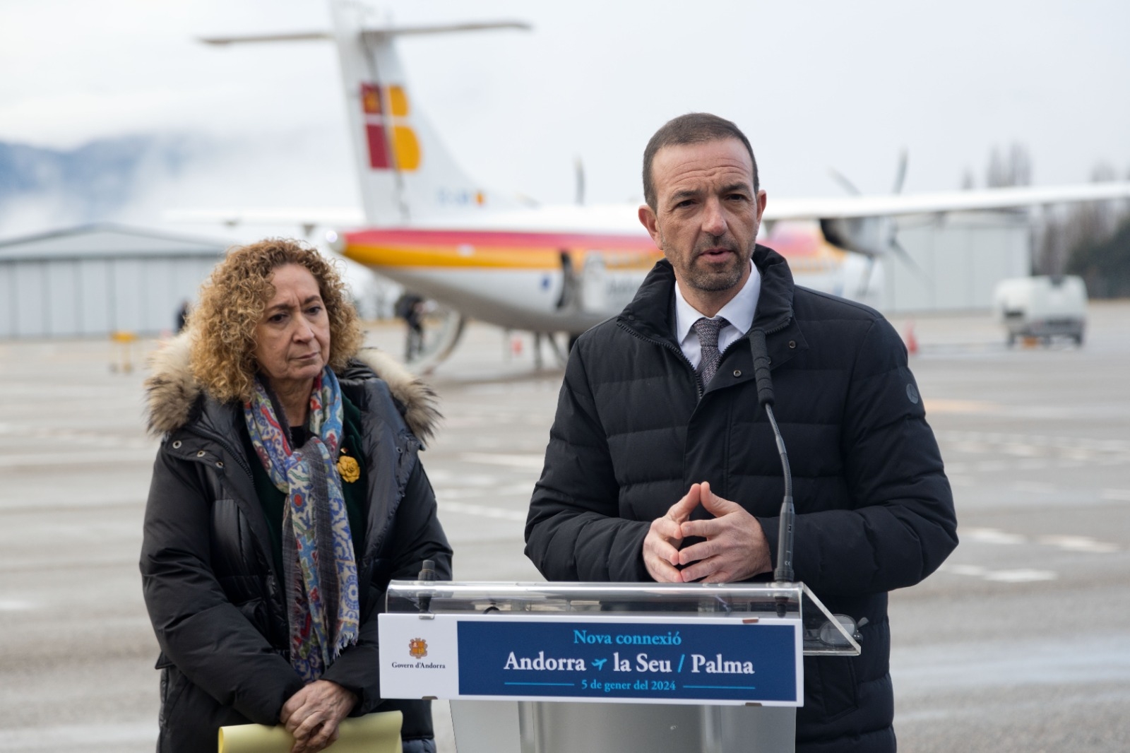 Inaugurats els vols entre l’aeroport d’Andorra-La Seu d’Urgell i el de Palma de Mallorca durant la temporada d’hivern