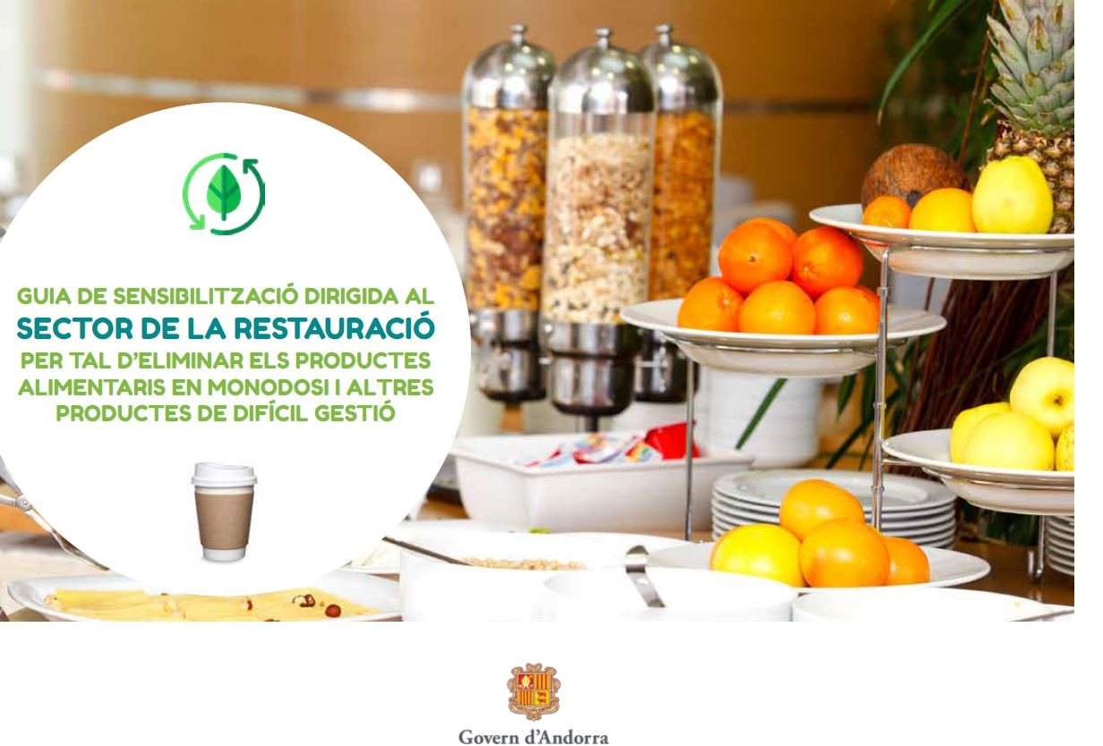 Medi Ambient impulsa una guia de sensibilització dirigida al sector de la restauració sobre les monodosi de plàstic