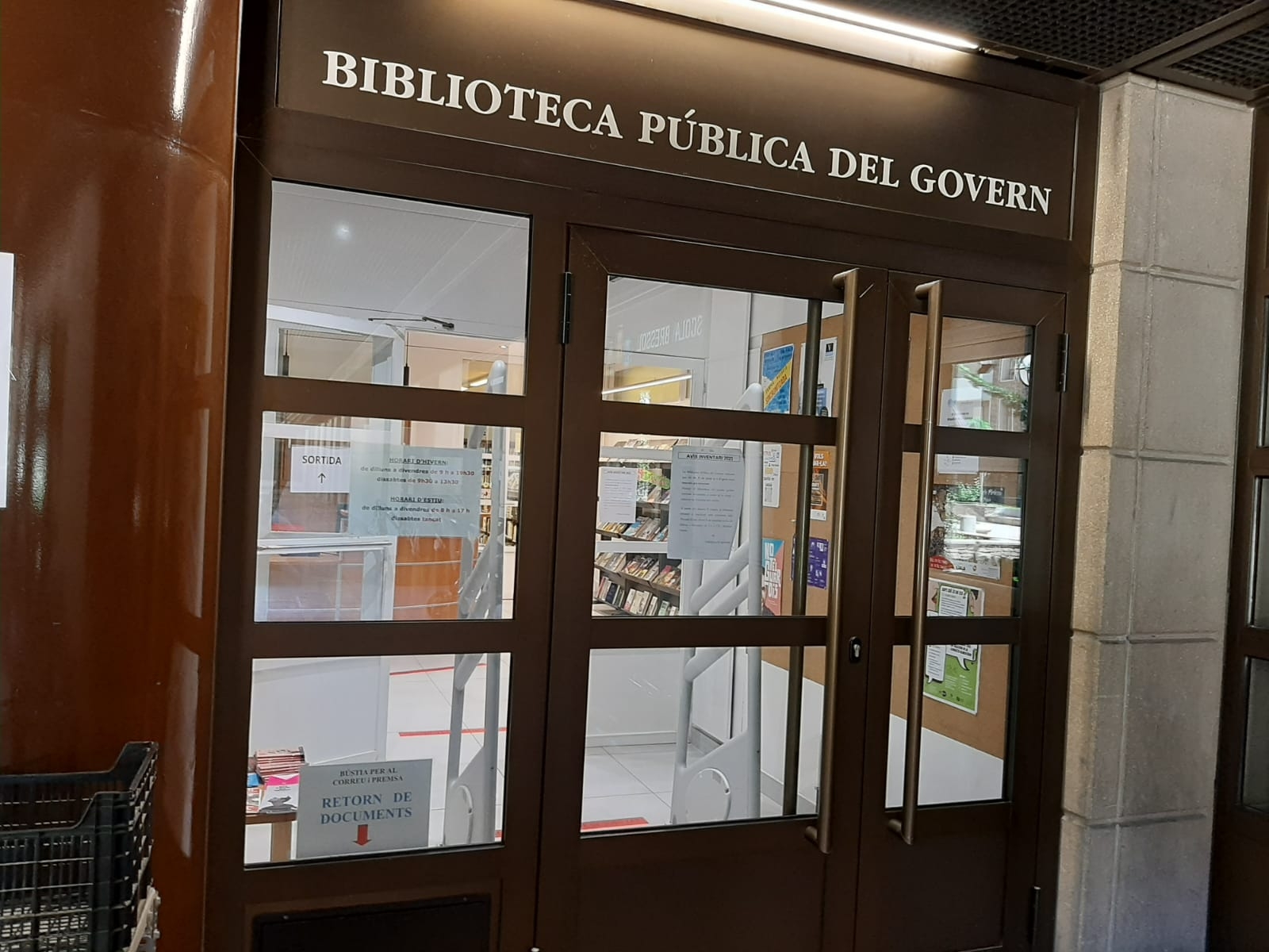 La Biblioteca Pública romandrà tancada fins al 4 d'agost per inventari