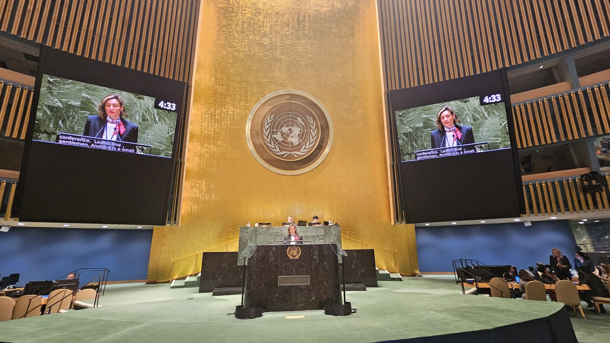 Andorra participa en la Conferència de l’Aigua de les Nacions Unides