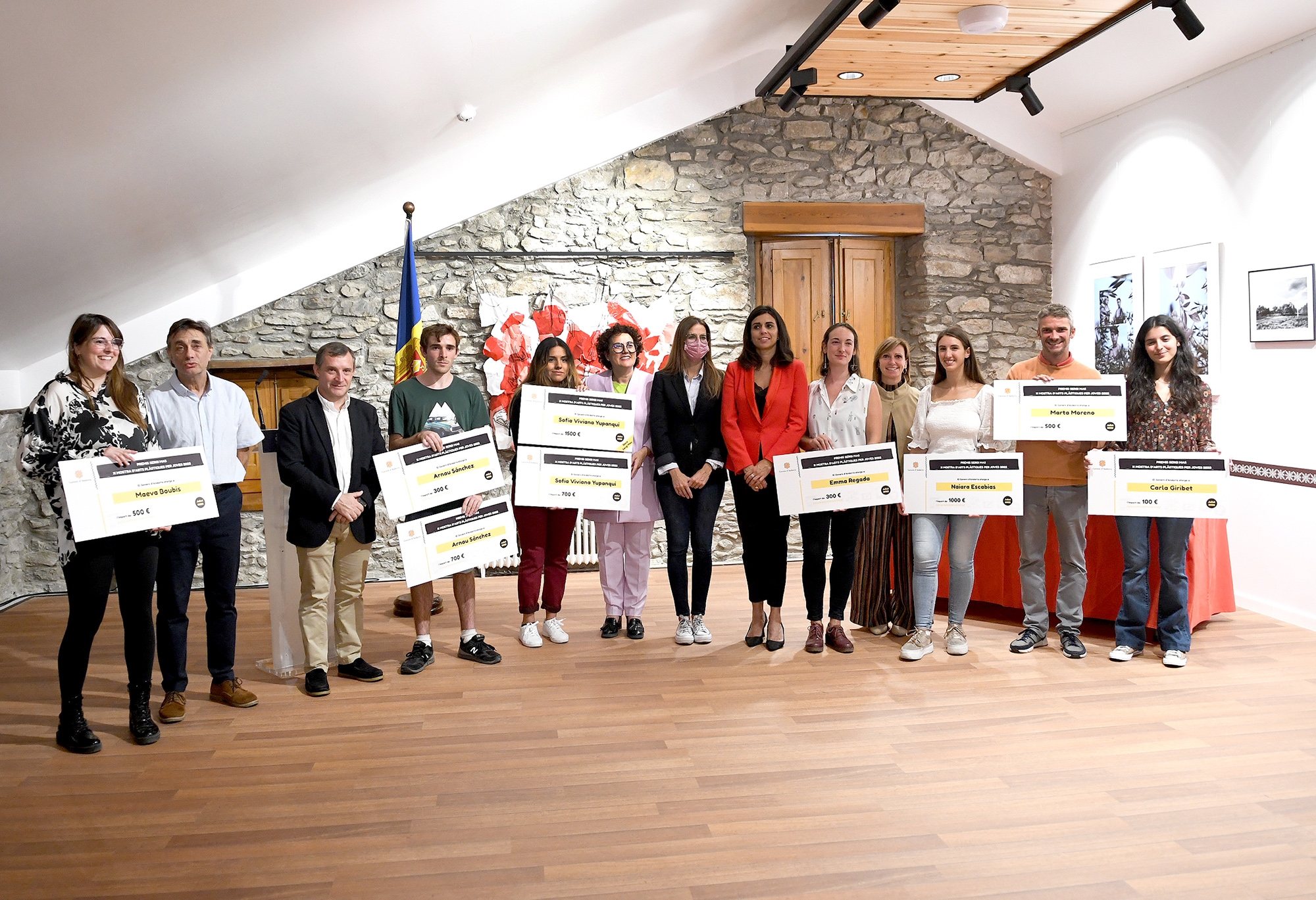 S’inaugura l’exposició del Premis Sergi Mas - X Mostra d’arts plàstiques per a joves a la sala Sergi Mas de Sant Julià de Lòria
