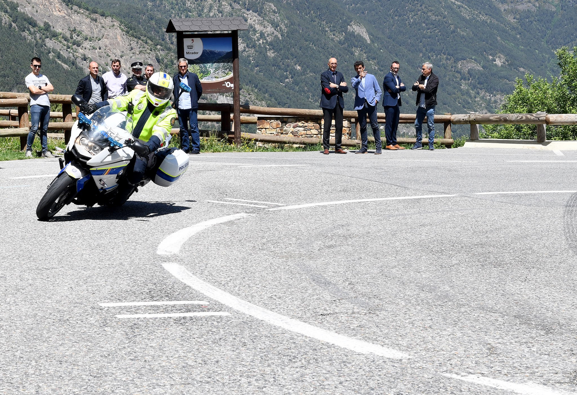 Prova pilot de Mobilitat al Coll d’Ordino amb l’objectiu de reduir els accidents de trànsit entre ciclistes i motoristes