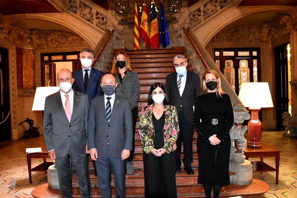 Espot i Martínez Benazet tracten la cooperació bilateral amb la delegada del Govern espanyol a Catalunya, Maria Eugènia Gay, i amb la ministra de Sanitat espanyola, Carolina Darias