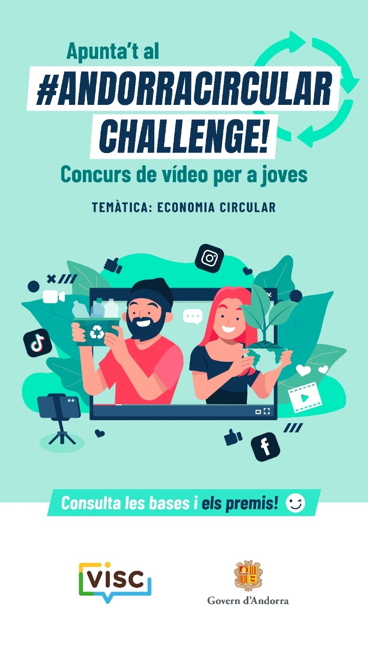 Obert el període per participar al nou concurs de vídeos per a joves ‘Andorra Circular’