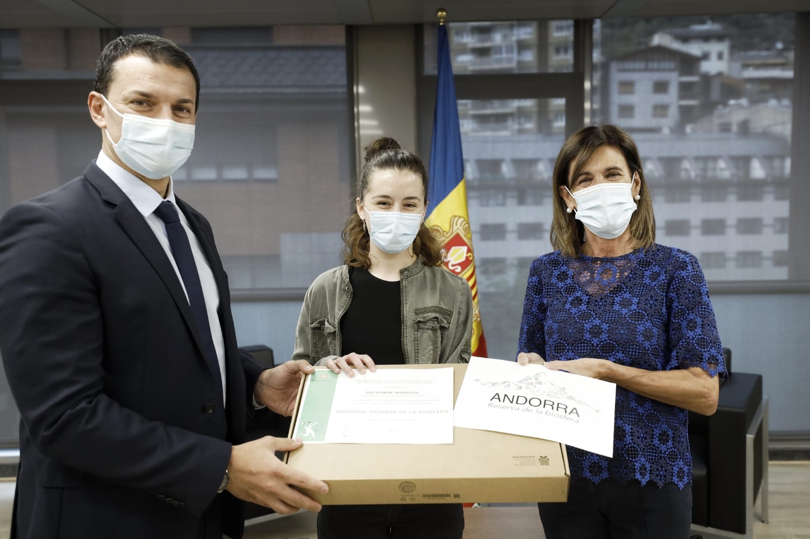 Ada Domene, l’alumna guanyadora del projecte de logotip per a la candidatura ‘Andorra, reserva de la Biosfera’