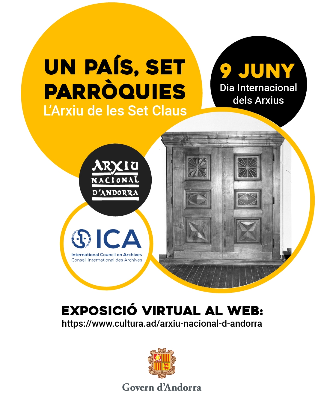 Exposició virtual ‘Un país, set parròquies. L’Arxiu de les Set Claus’ per celebrar el Dia internacional dels arxius