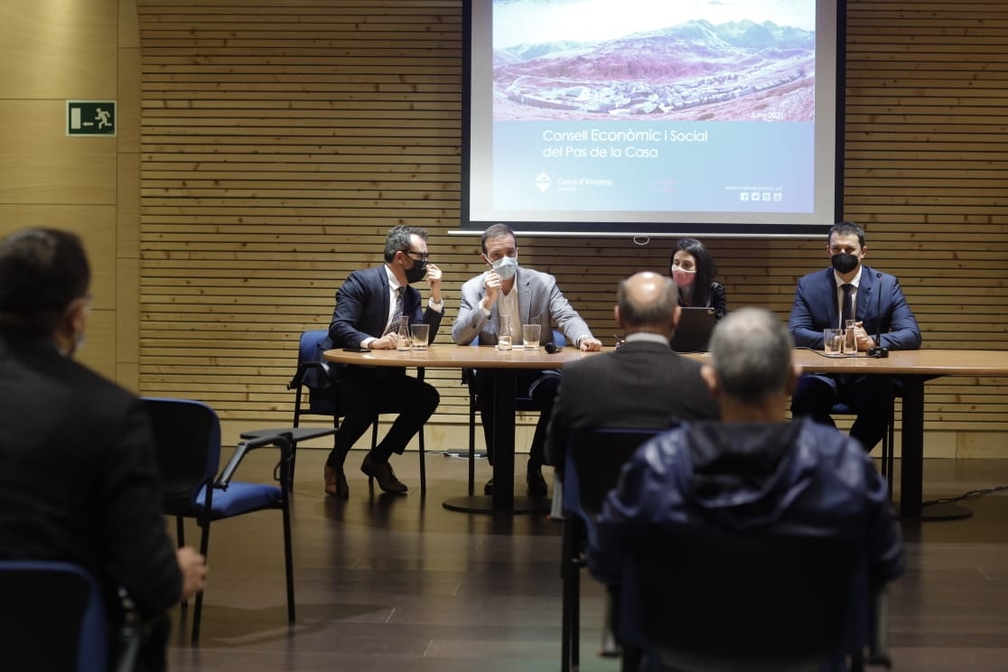 Gallardo, Torres i Filloy participen en la primera reunió del Consell Econòmic i Social del Pas de la Casa