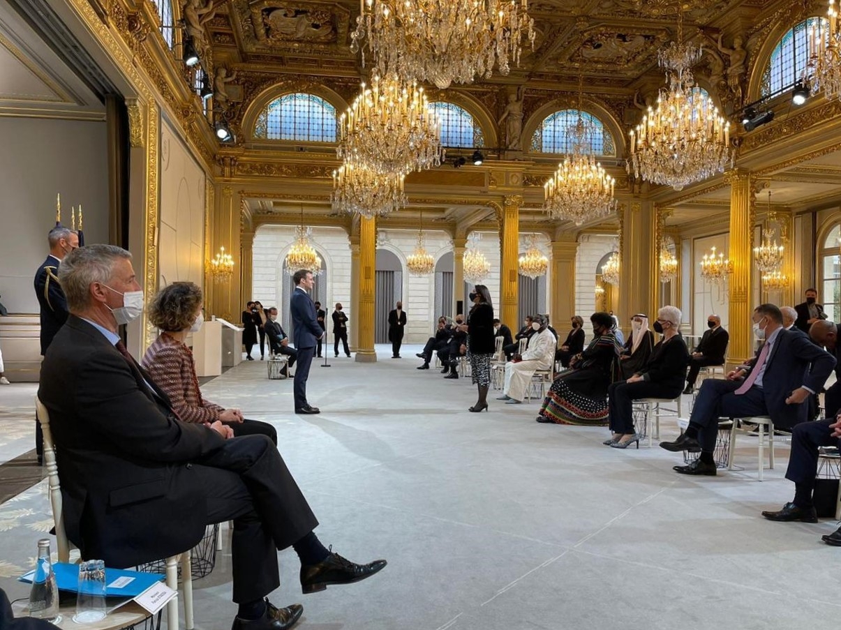 El copríncep Macron rep a París les cartes credencials de 14 ambaixadors acreditats a Andorra