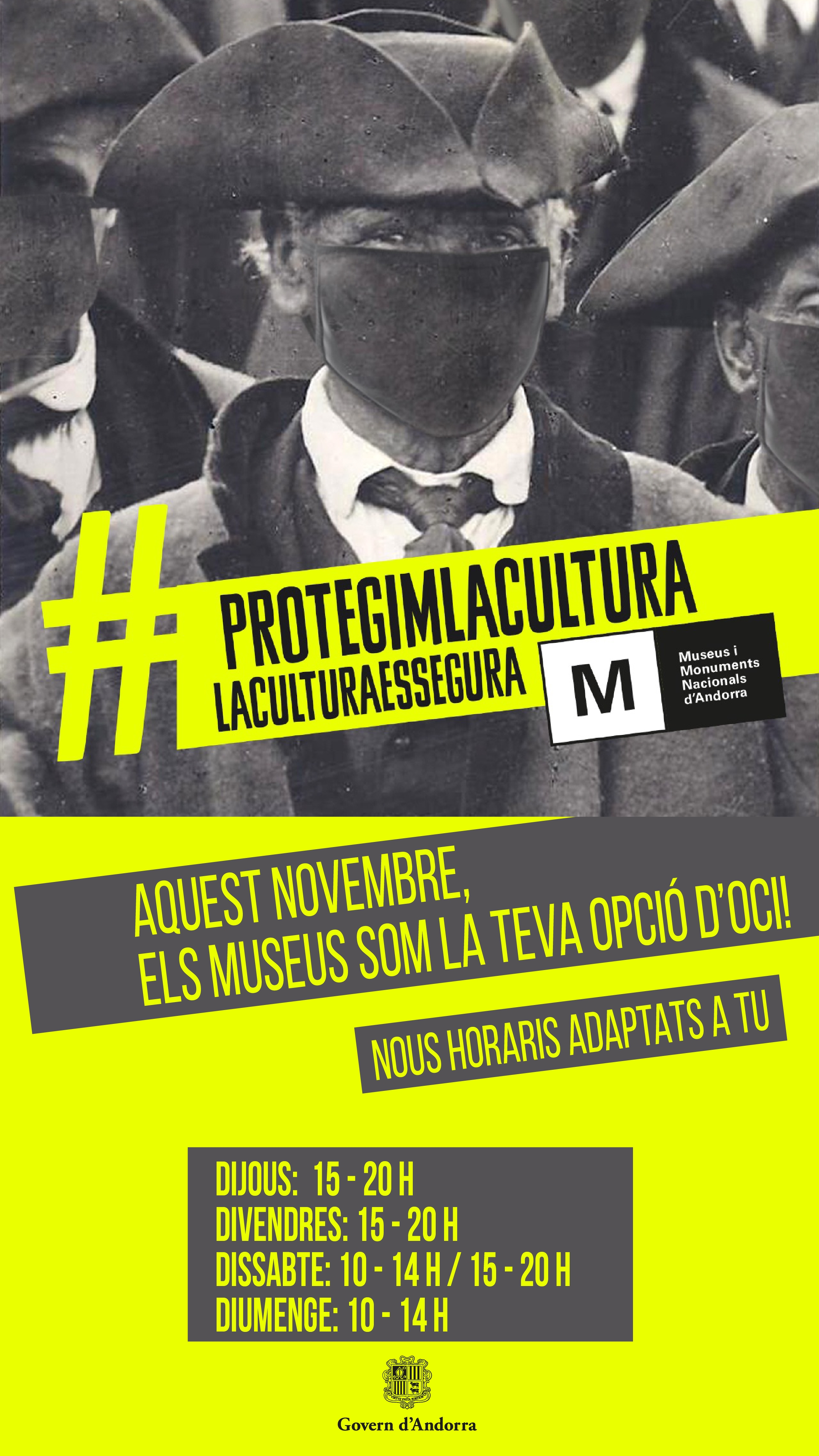 Els museus del Govern estrenen mes amb un nou horari i noves activitats pensades per arribar a tothom