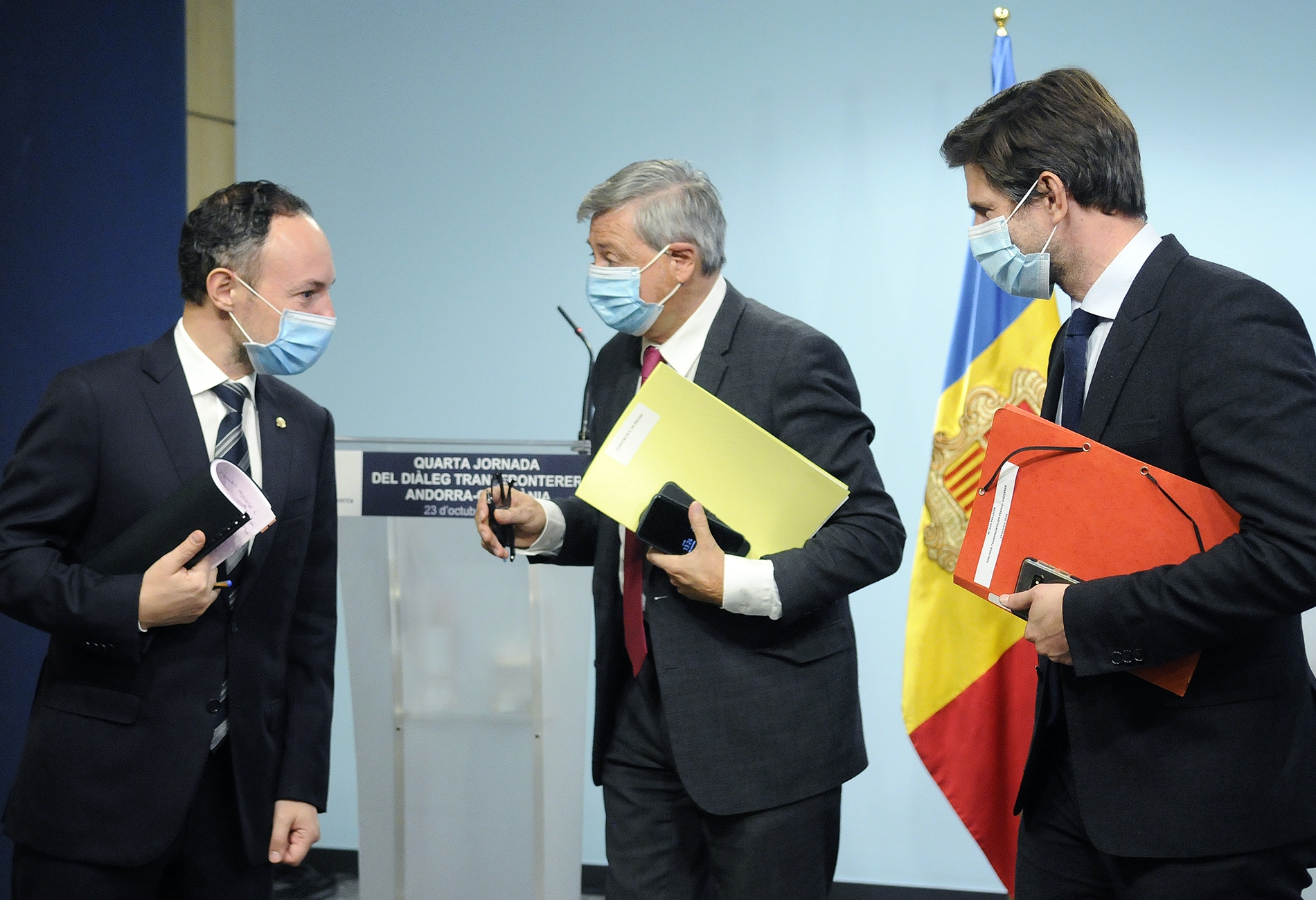 Espot, Guyot i Palacin valoren molt positivament la cooperació empresa en el quart Diàleg transfronterer