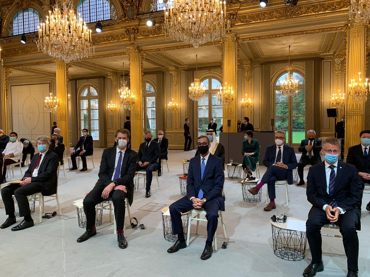 Emmanuel Macron rep les cartes credencials de 20 ambaixadors acreditats a Andorra