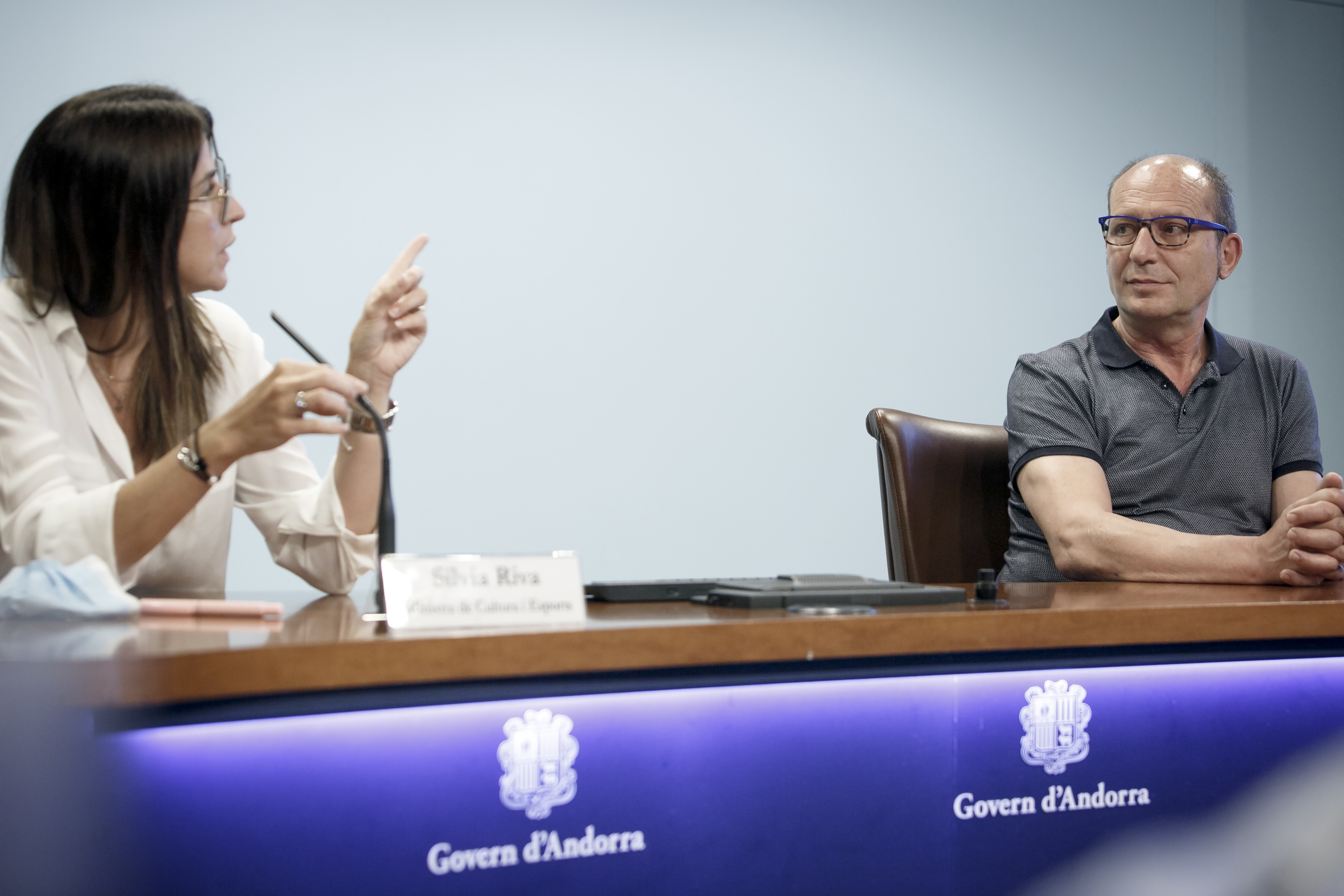 Riva destaca que l’estudi en profunditat del campanar de Sant Vicenç d’Enclar permetrà una “reconstrucció fidedigna” de l’església