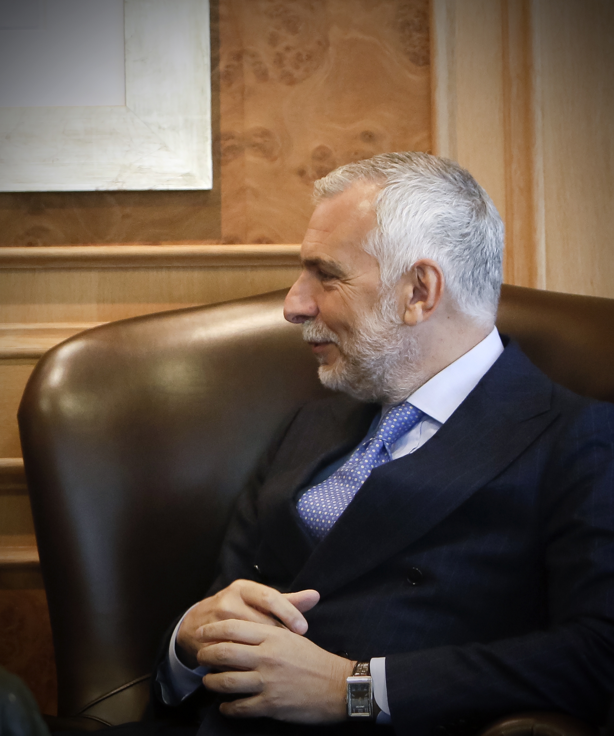 Riba tracta l’agenda europea amb el nou cap negociador de la UE, Stefano Sannino