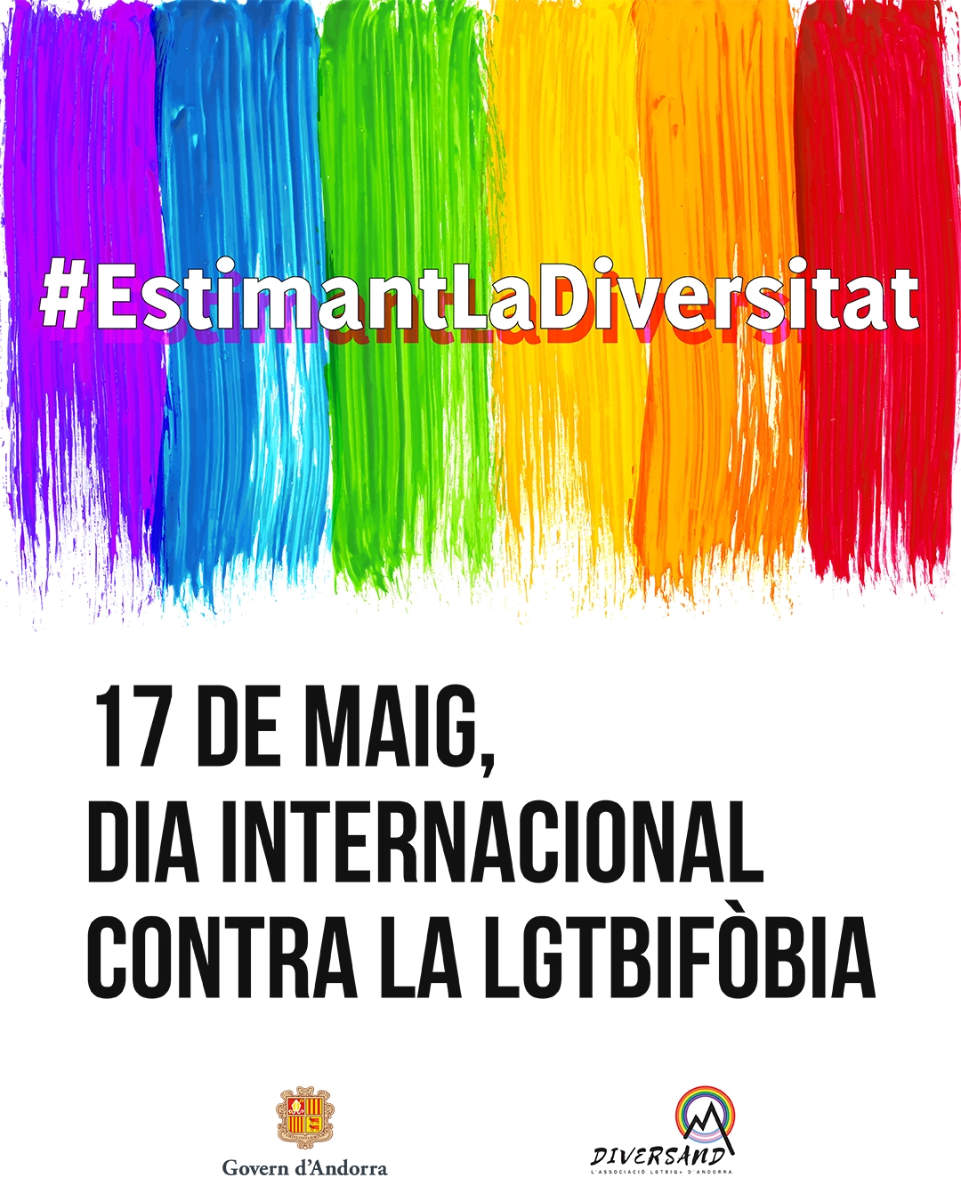 El Govern se suma un any més al Dia internacional contra la LGTBIfòbia