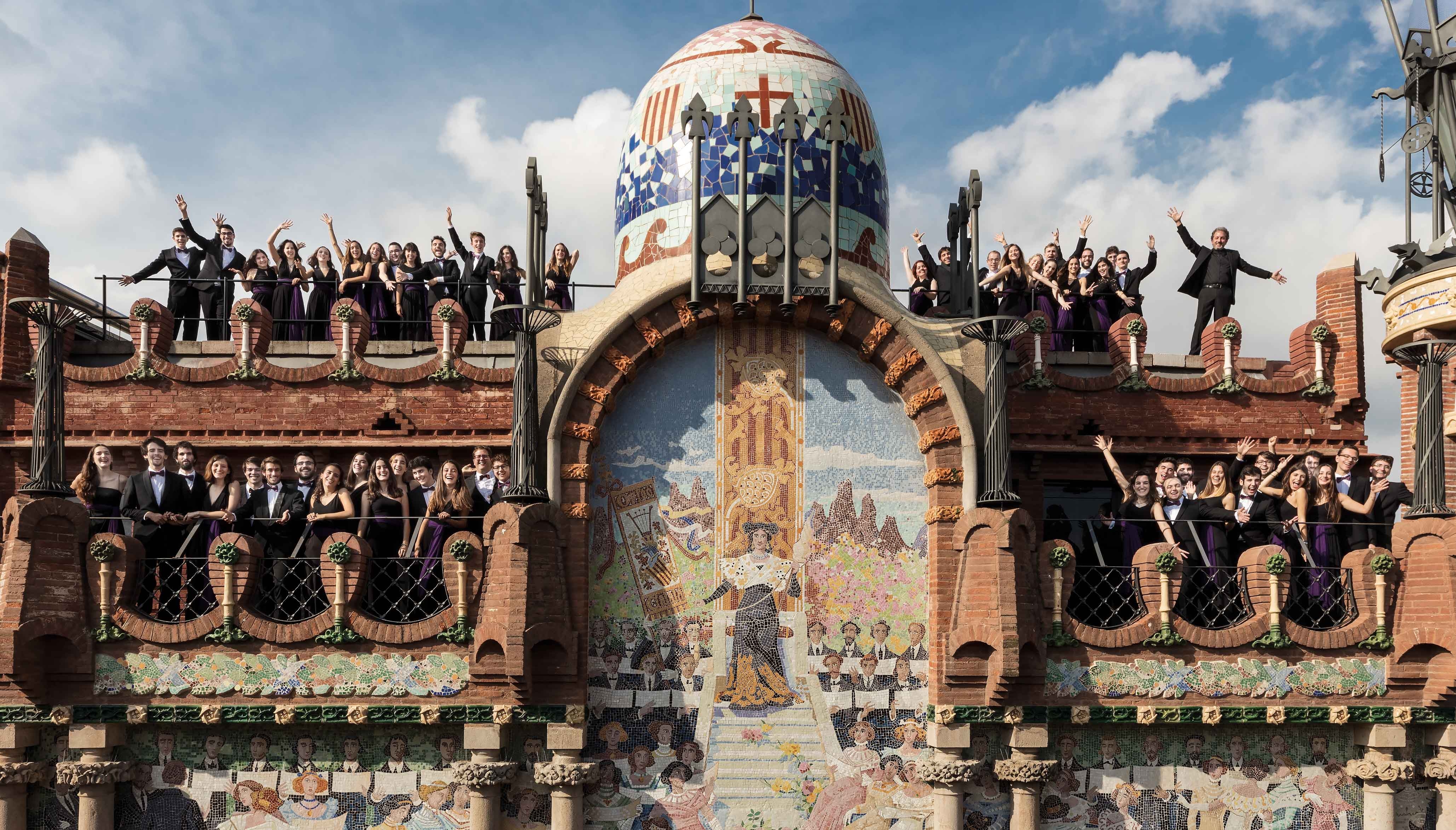 L’ONCA, membres de la JONCA i el Cor Jove de  l’Orfeó Català, comparteixen escenari  al Palau de la Música catalana