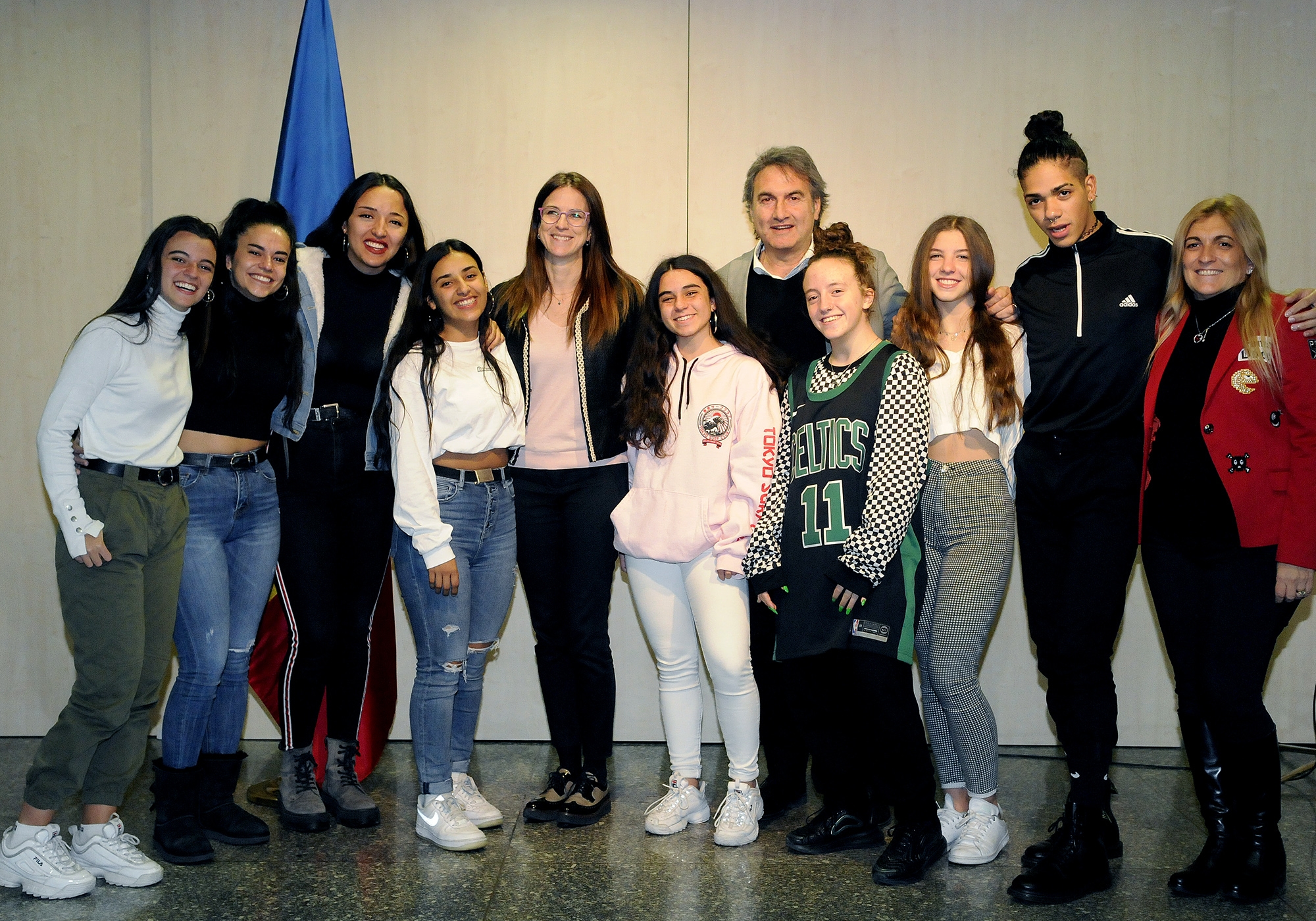 Recepció de Riva i Ruiz als ballarins de l’Escola TC Dansa, guanyadors i segons classificats del campionat del món d’Orlando 2019