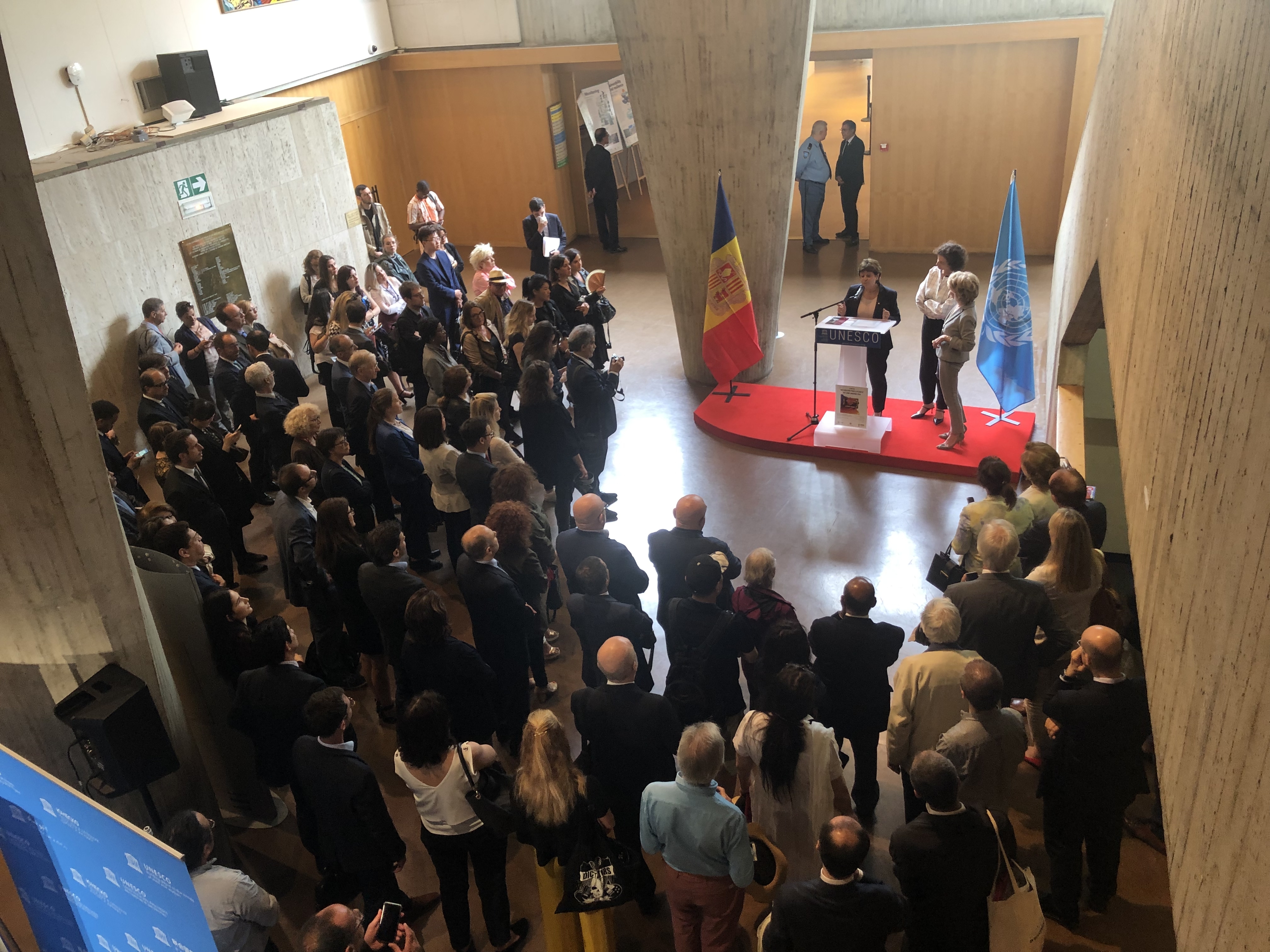 La seu de la UNESCO a París acull l'exposició de la sisena edició de l'Art Camp Andorra