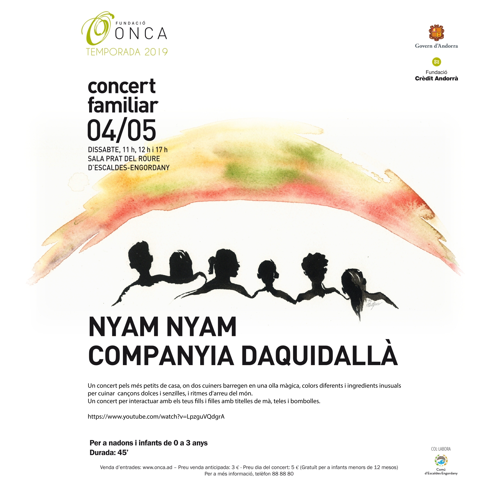 El Govern d’Andorra i la Fundació Crèdit Andorrà ofereixen el segon concert del projecte educatiu 2019