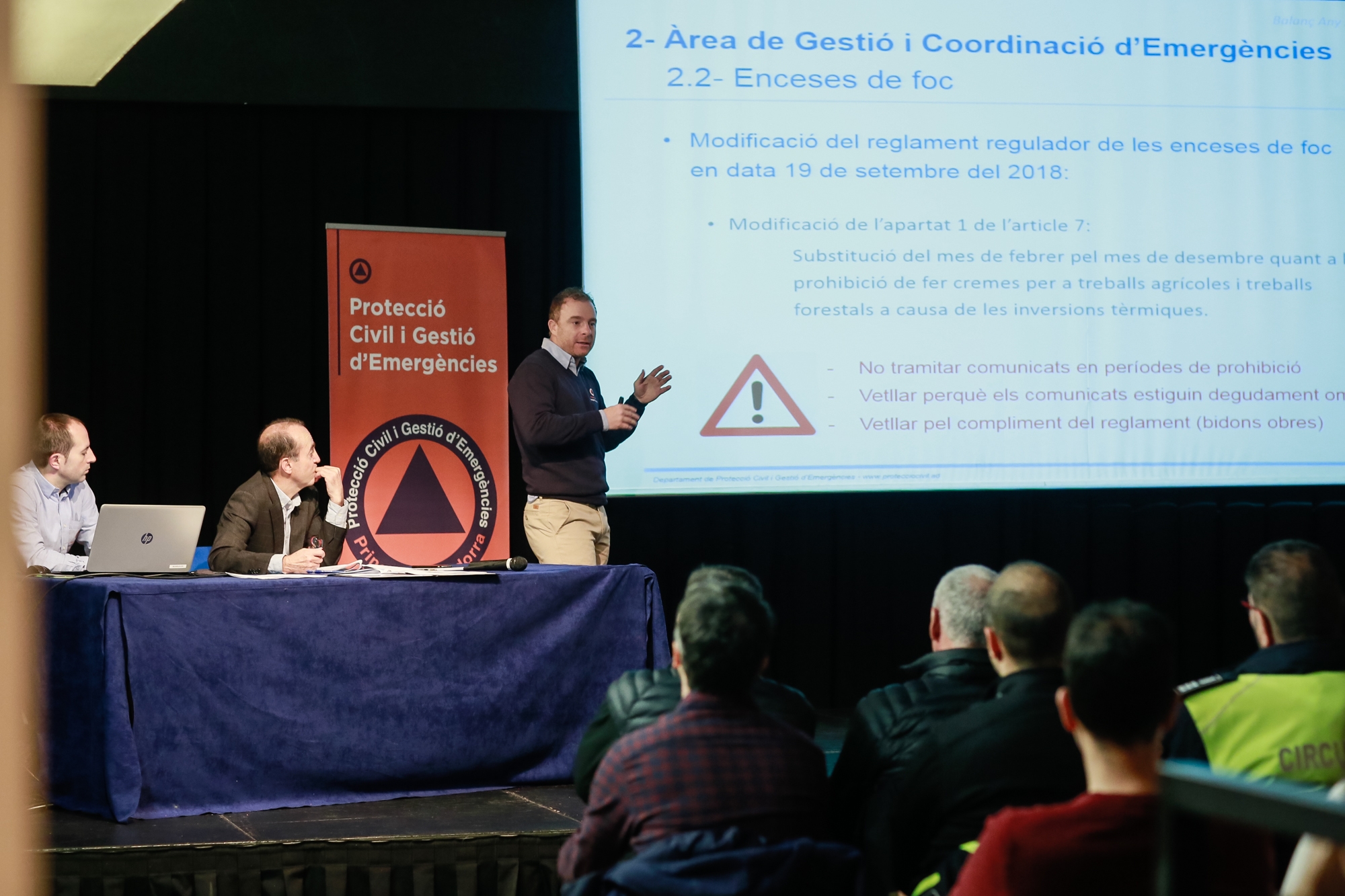 Protecció Civil participa en 72 actes preventius i intervé en 26 emergències durant el 2018