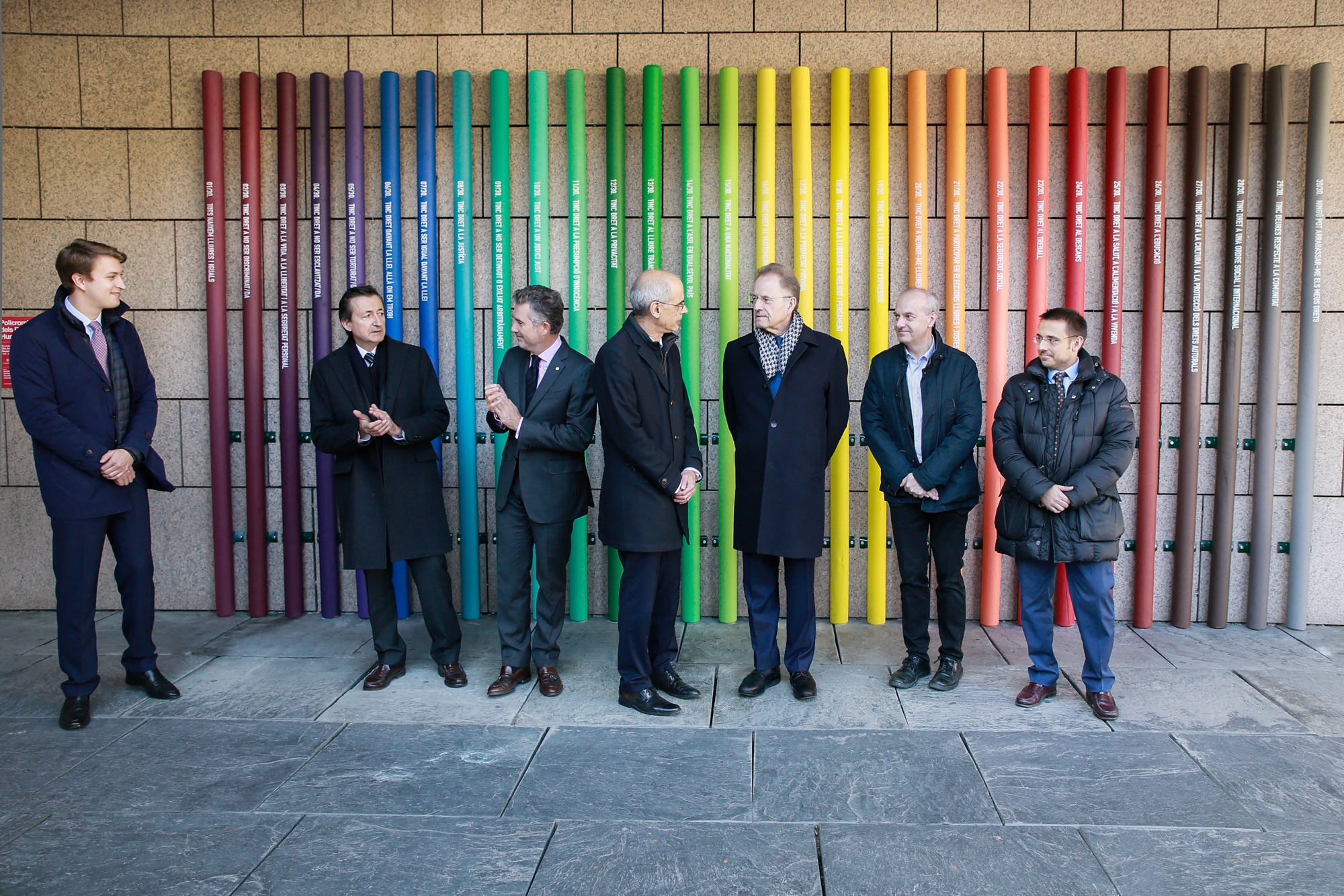 S’inaugura la instal·lació artística commemorativa del 70è aniversari de la Declaració dels Drets Humans