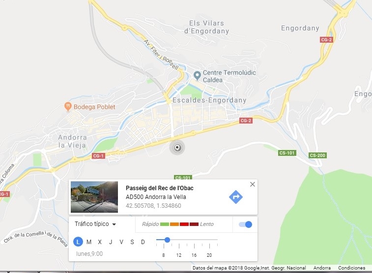 Google Traffic ja és operatiu a Andorra amb la col·laboració d'Actua